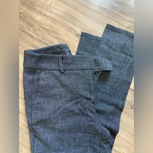 Ann Taylor Factory Petite Gray Dress Pants Womens 00P Slim Career Trousers